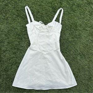 House of CB White Corset Mini Dress